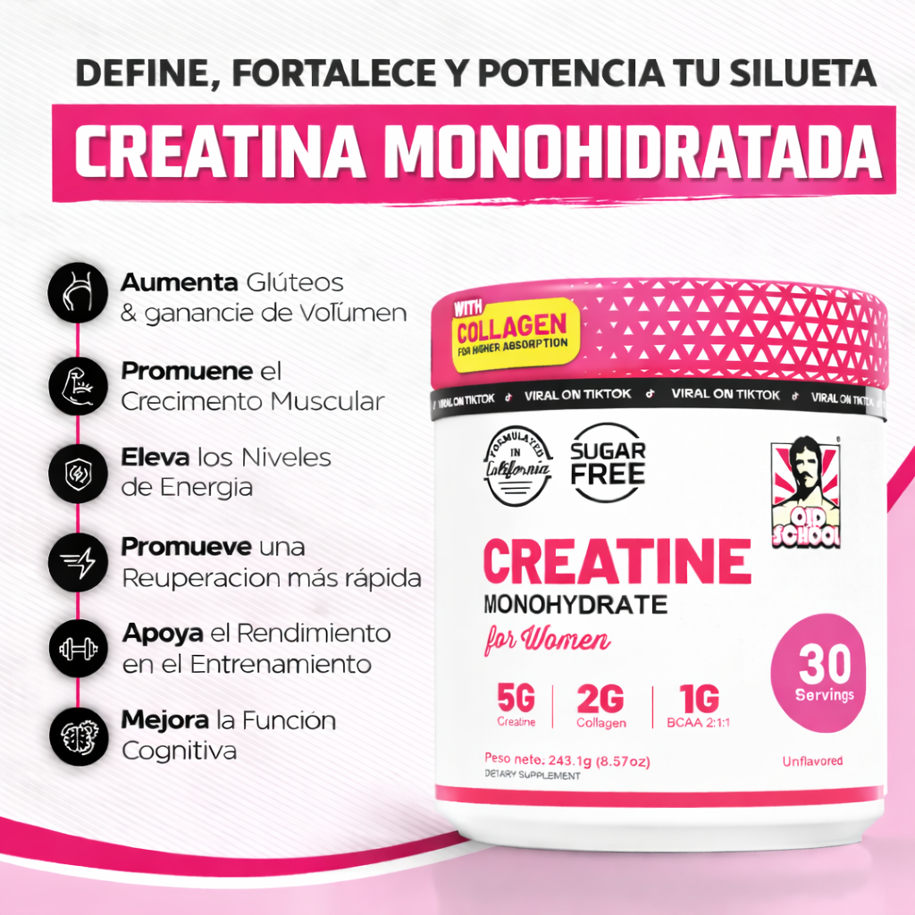 Creatina Monohydratada para Mujeres