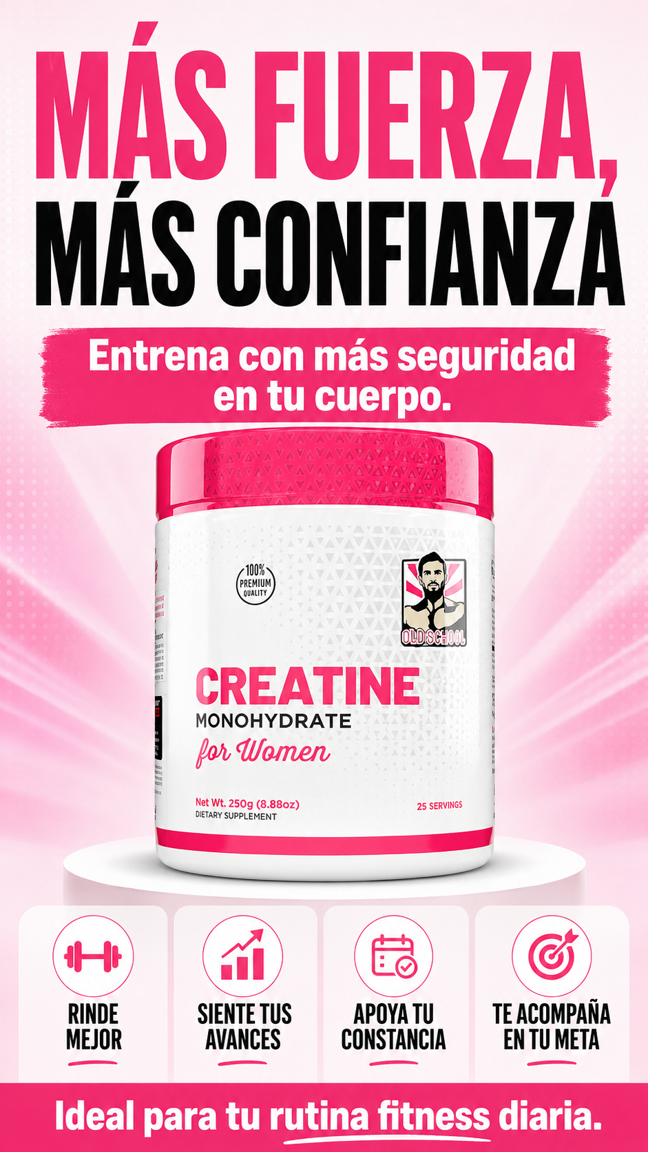 Creatina Monohydratada para Mujeres